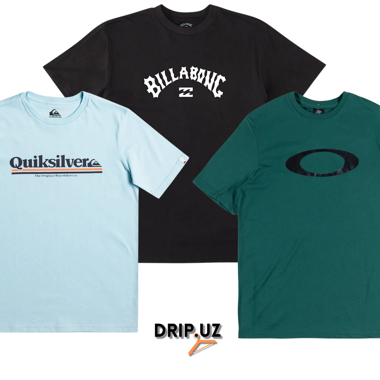 T-Shirts -Oakley, Quicksilver, Billabong, Hurley