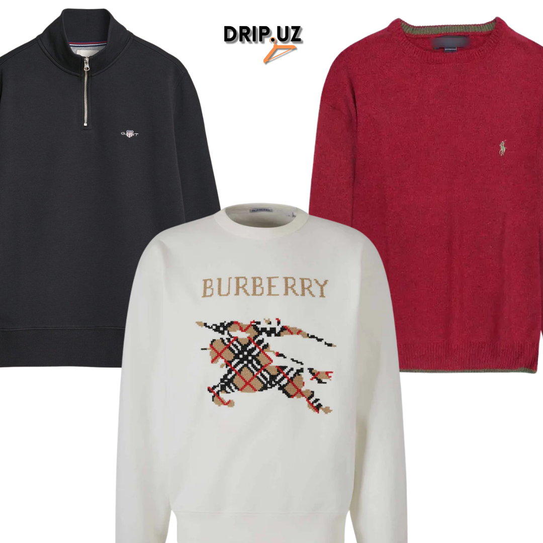 Top Brand Sweaters -Burberry, Ralph Lauren, Lacoste, Boss