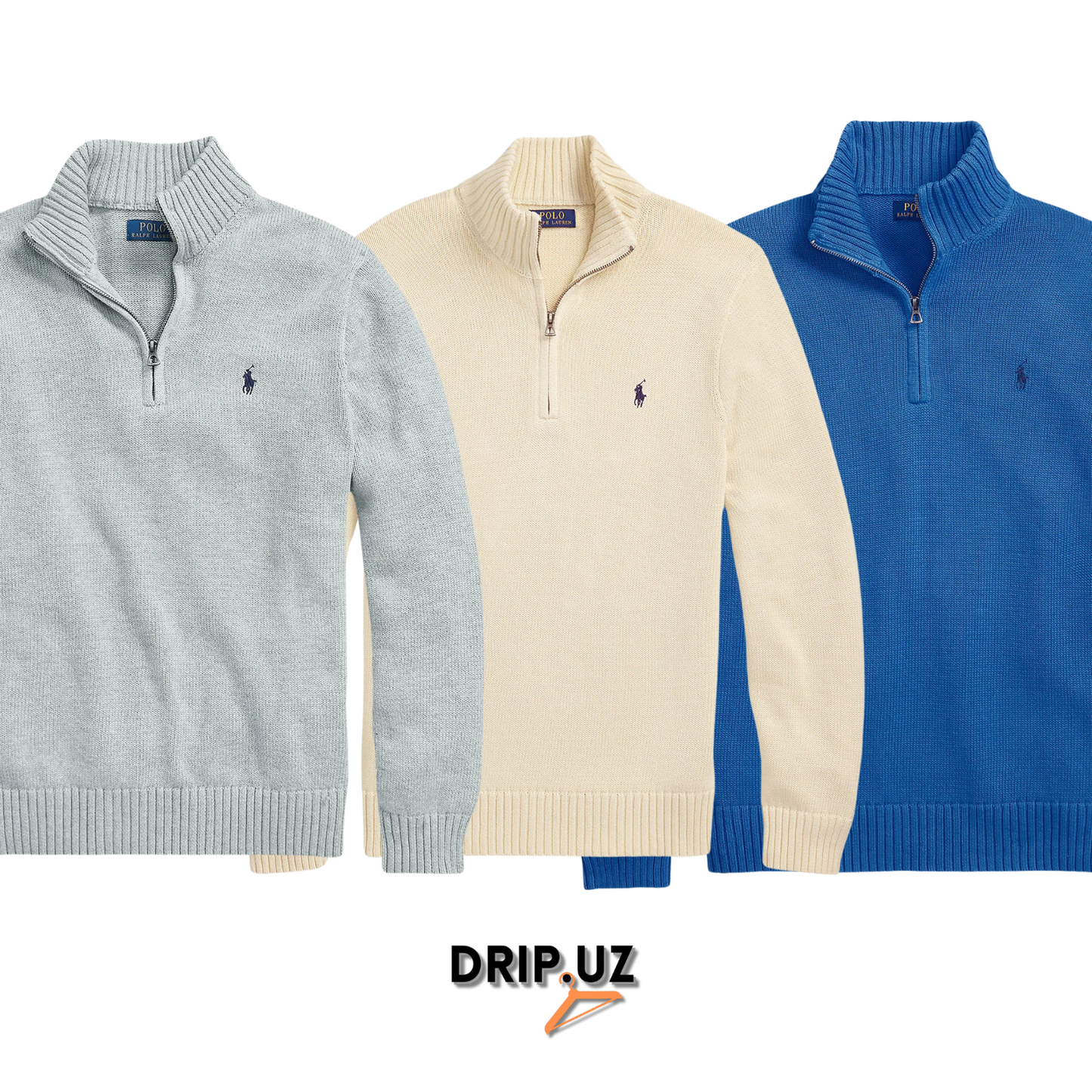 Ralph Lauren -Cable Knit& Quarter Zip