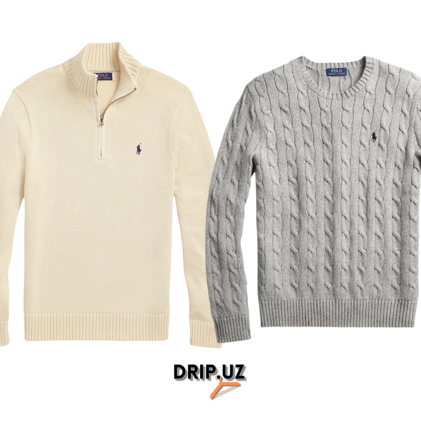 Ralph Lauren -Cable Knit & Quarter Zip