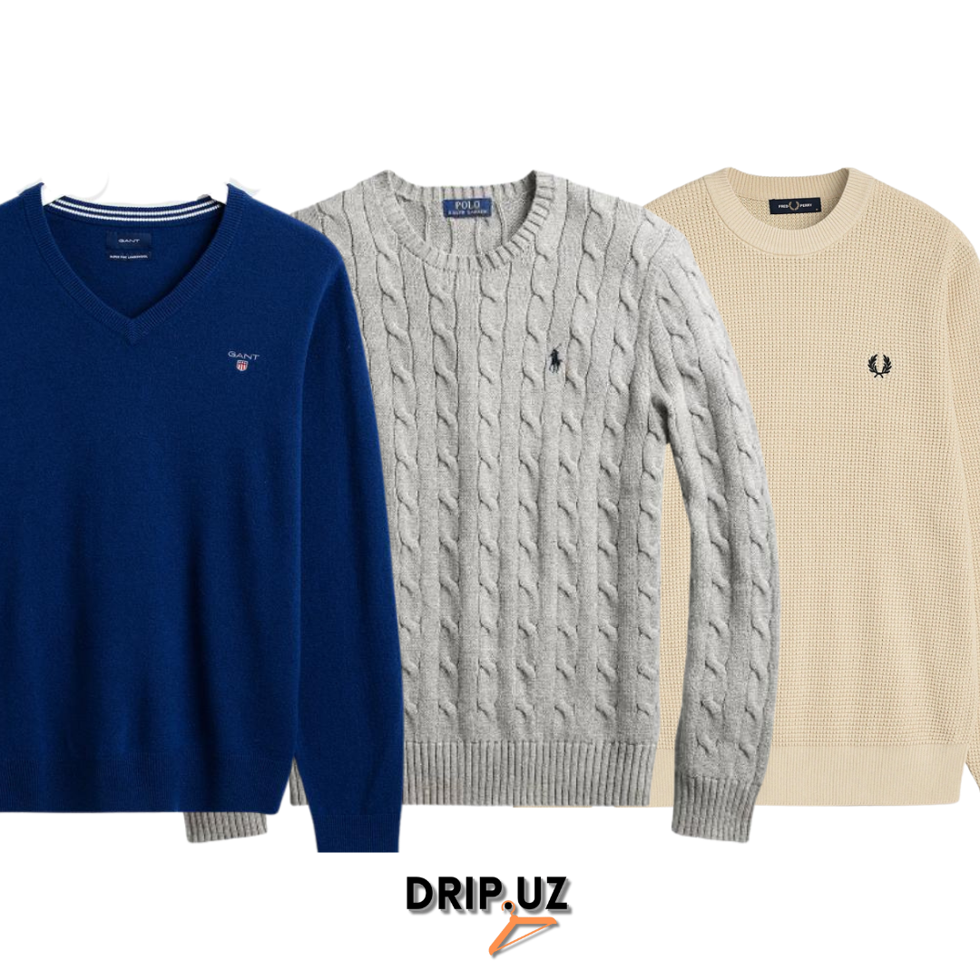 Top Brand Sweaters -Burberry, Ralph Lauren, Lacoste, Boss