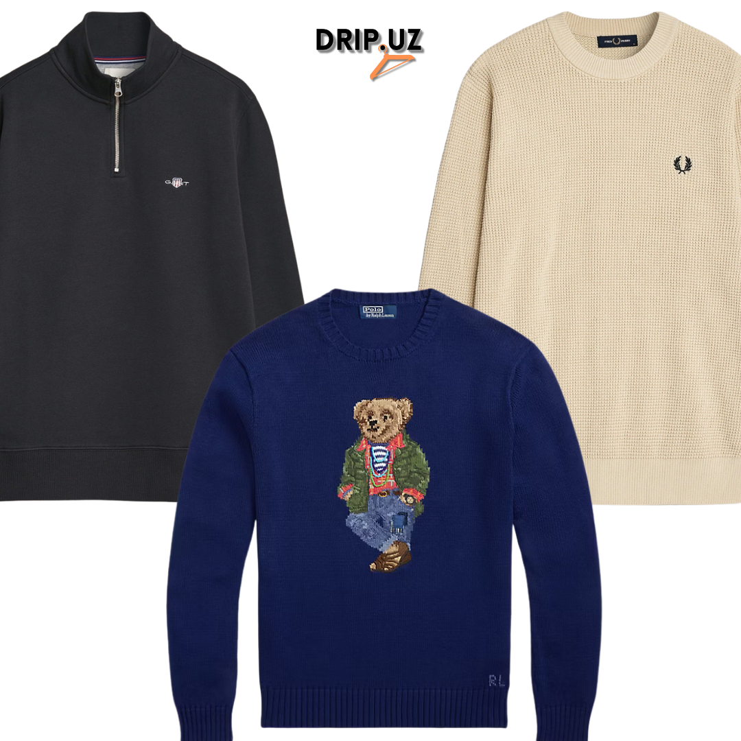 Top Brand Sweaters -Burberry, Ralph Lauren, Lacoste, Boss