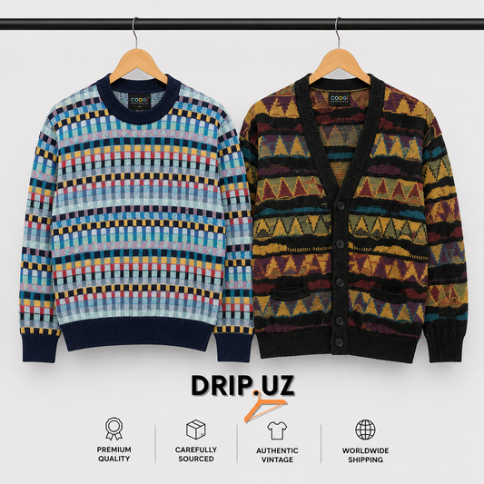 Funky Patterned Vintage Knitwear