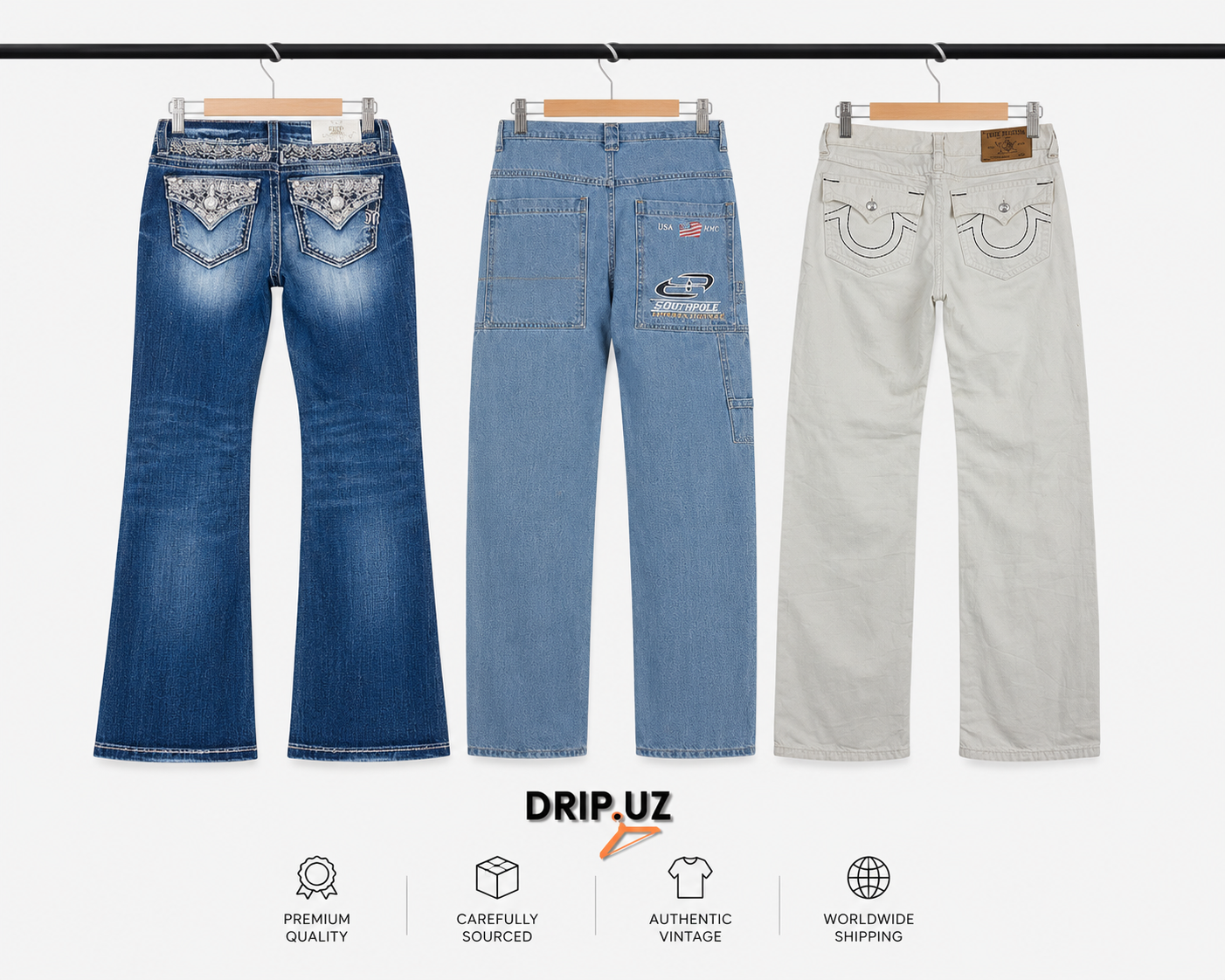 Y2K Branded Women Jeans