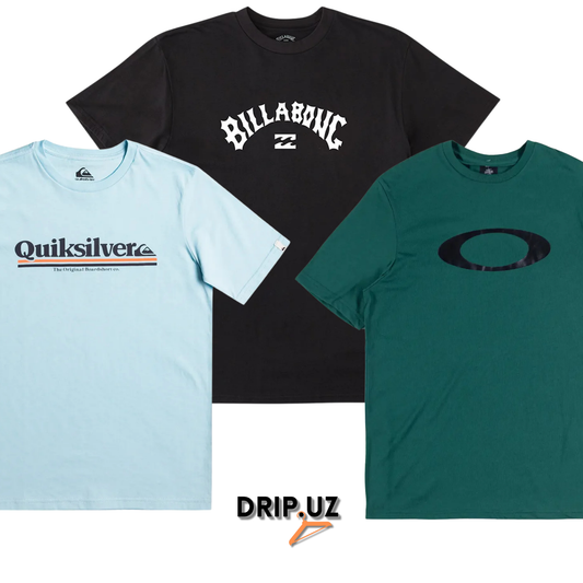 T-Shirts -Oakley, Quicksilver, Billabong, Hurley