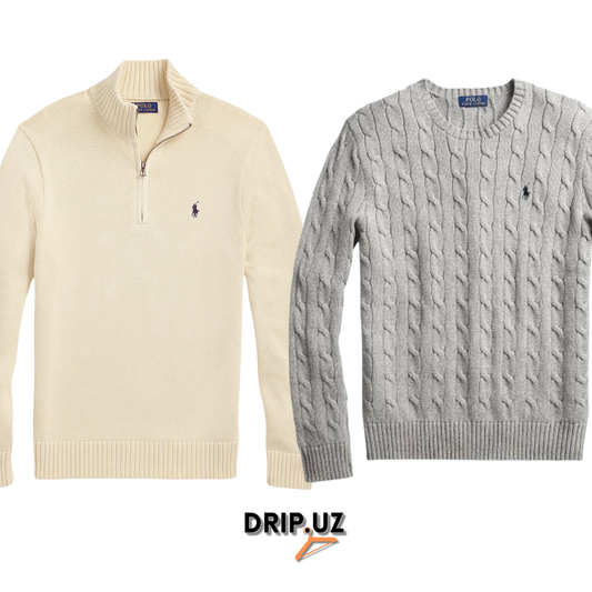 Ralph Lauren -Cable Knit & Quarter Zip